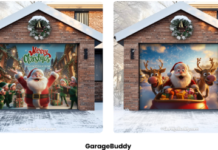 Outdoor Christmas Decoration Ideas That Add Depth to Your Garage Area